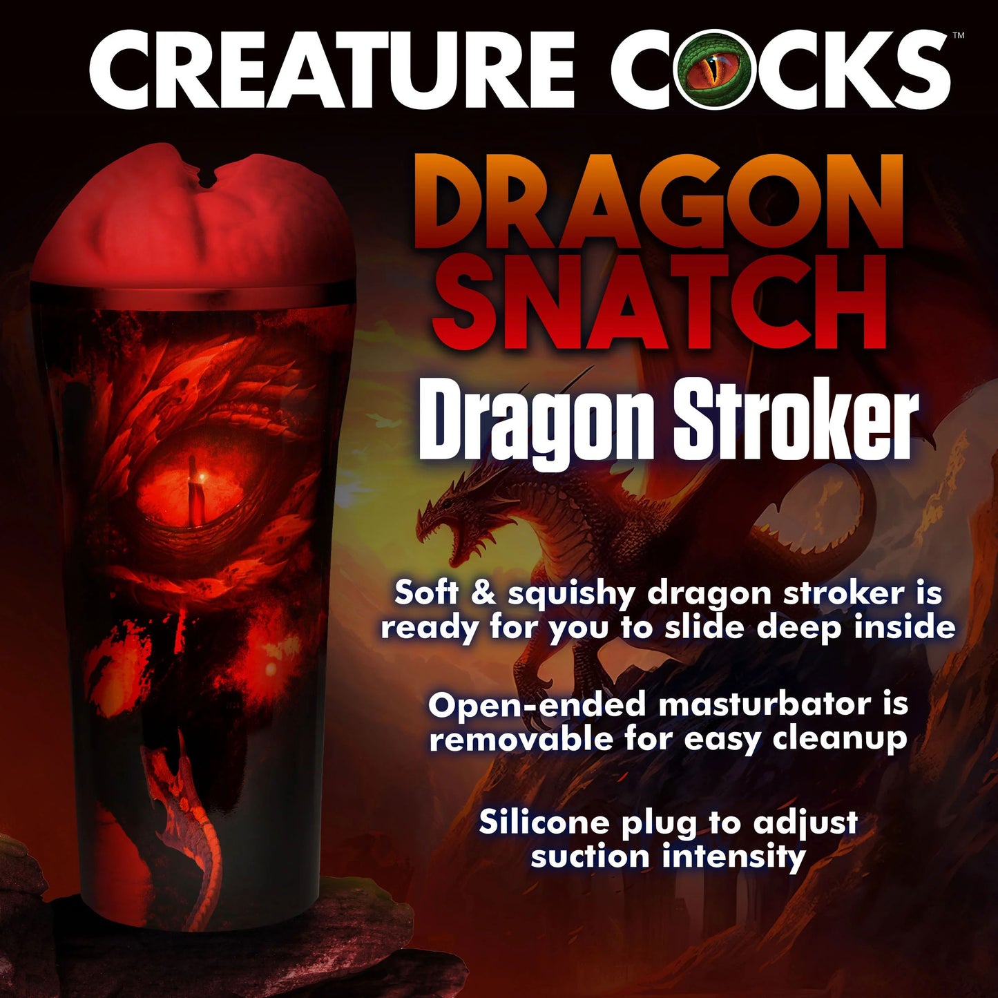 Dragon Snatch Dragon Stroker - Red | CC-AH243-RED