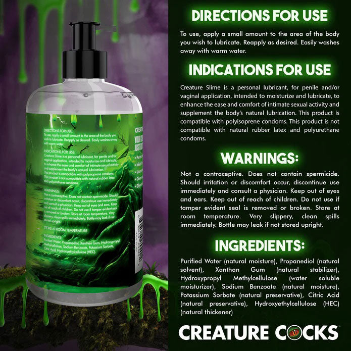 Creature Slime Water Based Lubricant 16oz | CC-AH455-16OZ