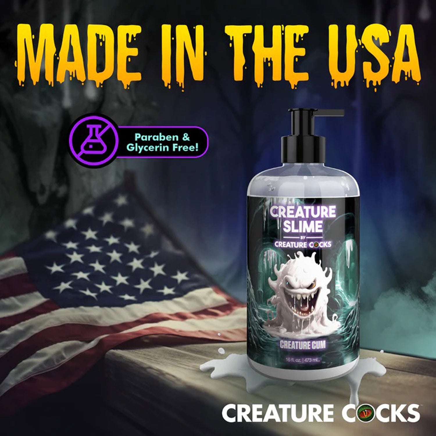 16oz Creature Slime Creature Cum Unscented Jizz - Lubricant - Clear | CC-AH456-16OZ