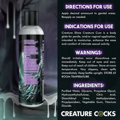 8oz Creature Slime Creature Cum Unscented Jizz - Lubricant - Clear | CC-AH456-8OZ