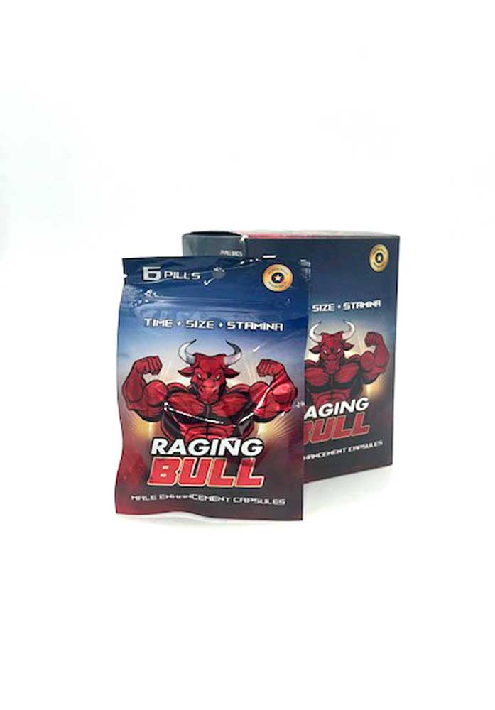 Raging Bull Male Enhancement - 6 Ct Pills Per Sleeve - 24 Sleeve - Display | CG-RBB2