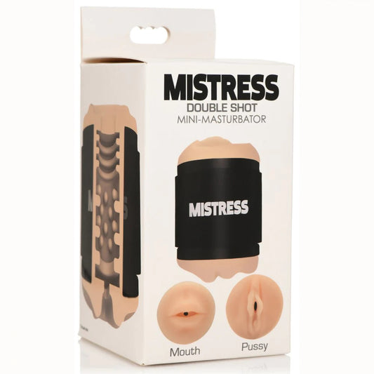 Mistress Double Shot Mouth and Pussy Stroker - Light | CN-07-0584-10