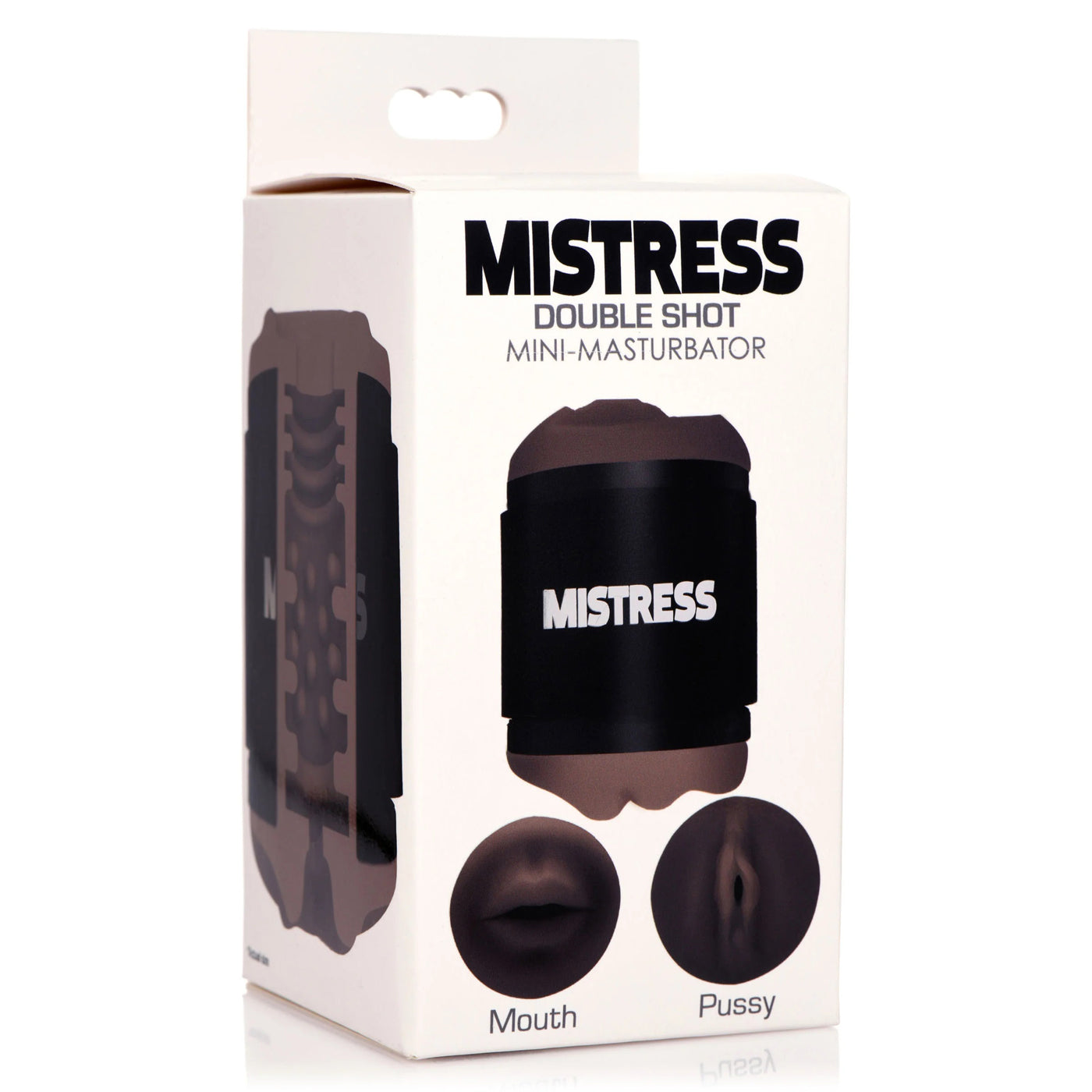 Mistress Double Shot Mouth and Pussy Stroker - Dark | CN-07-0586-11