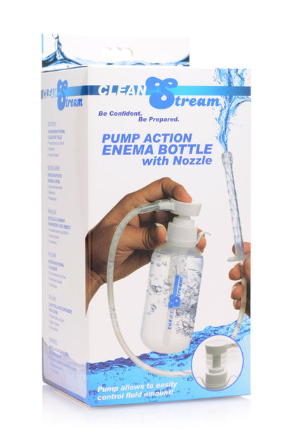 Pump Action Enema Bottle With Nozzle by XR Brands 848518028792 available at EroticWarehouse.com