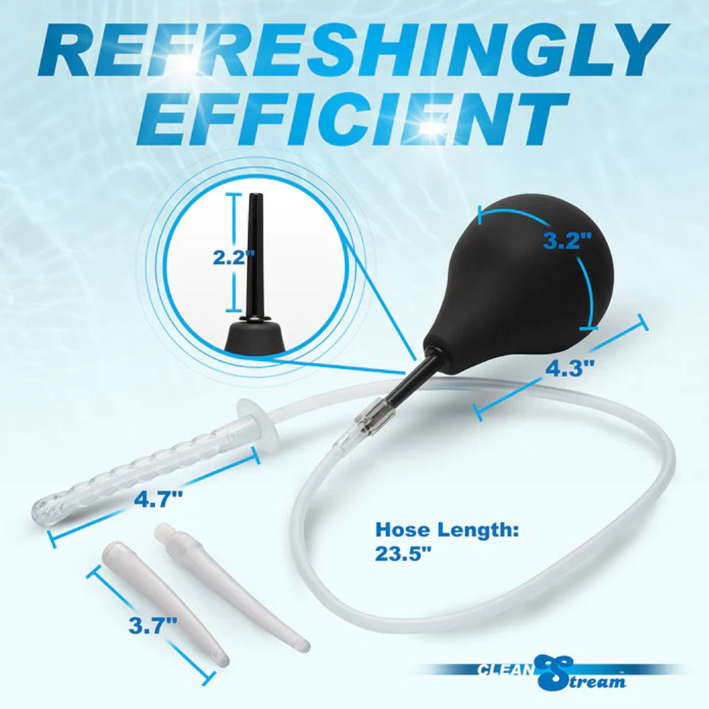 Silicone Enema Bulb Kit by XR Brands 848518054005 available at EroticWarehouse.com