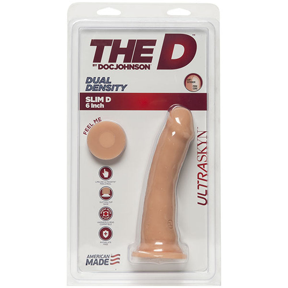 The D - Slim D - 6 Inch Without Balls - Ultraskyn - Vanilla | DJ1700-52-CD