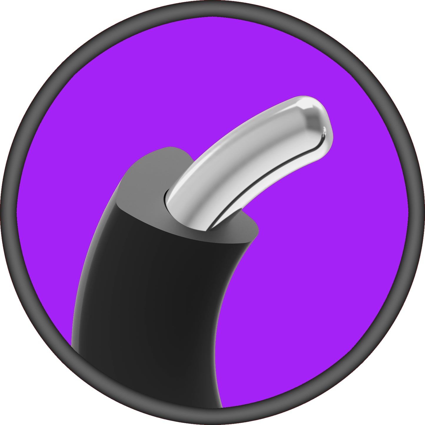 Merci - the Paradox - Silicone Covered Metal Cock Ring - 50mm - Black DJ2402-40-BX 782421089795 from EdgingWarehouse.com where we sell the best male sex toys and fleshlight type strokers for masturbation, edging and gooning and other men's health and sexu