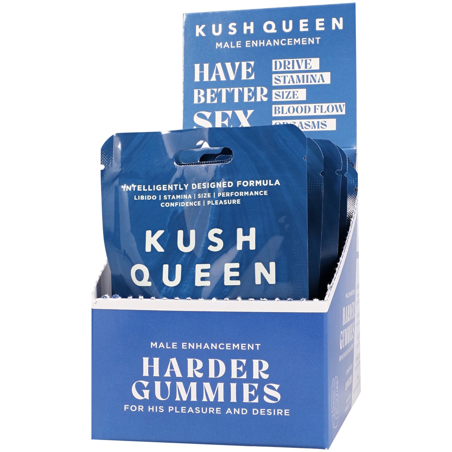 Kush Queen Harder Gummies Male Enhancement 12 Pack Display 1 Per Pack | DJ4552-31-BX