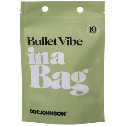 Bullet Vibe in a Bag - Black | Doc Johnson | DJ5000-04-BG | 782421084172 from EdgingWarehouse.com and EroticWarehouse.com where we sell the best adult sex toys and fleshlight type strokers for masturbation, edging and gooning and other adult health and se