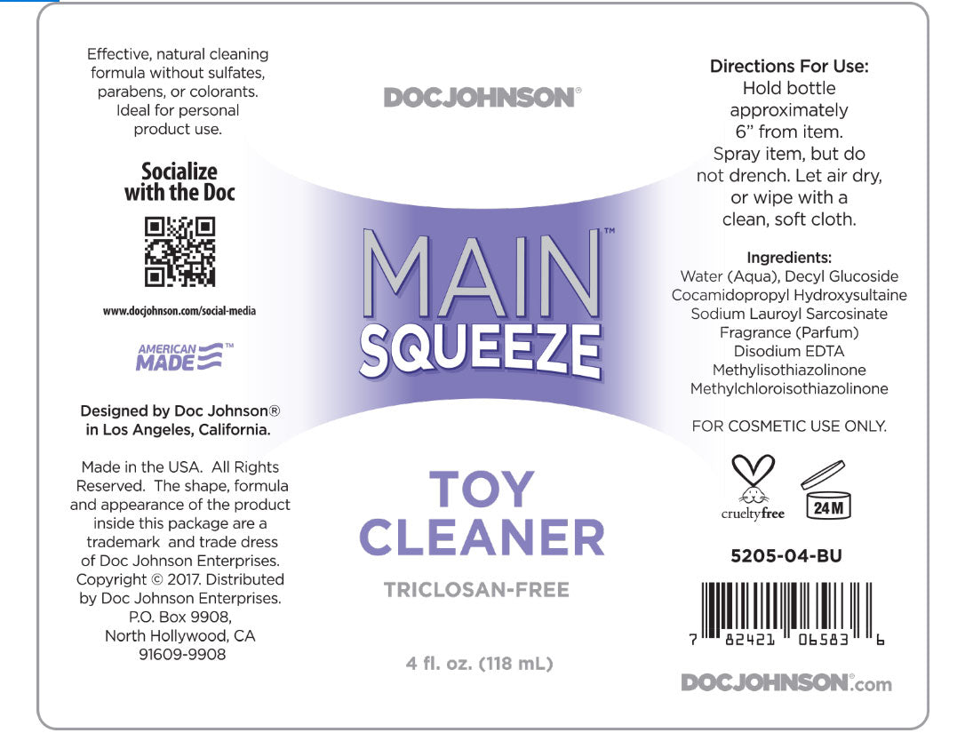 Main Squeeze - Toy Cleaner - 4 Fl. Oz.. | DJ5205-04-BU