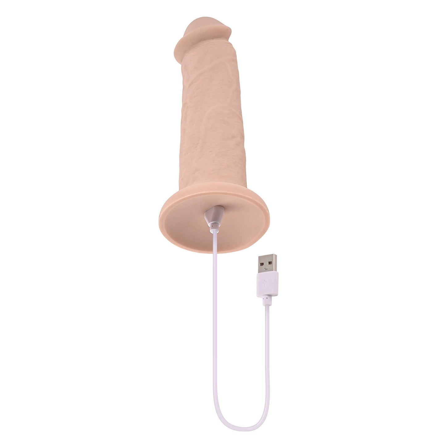 7 Inch Girthy Vibrating Dong - Light | EN-RD-2734-2