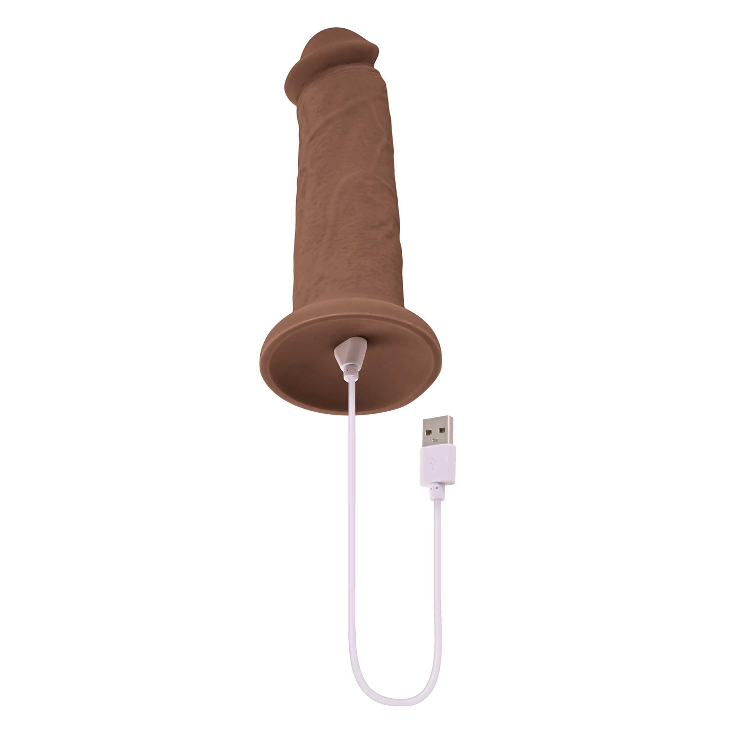 7 Inch Girthy Vibrating Dong - Dark | EN-RD-2741-2