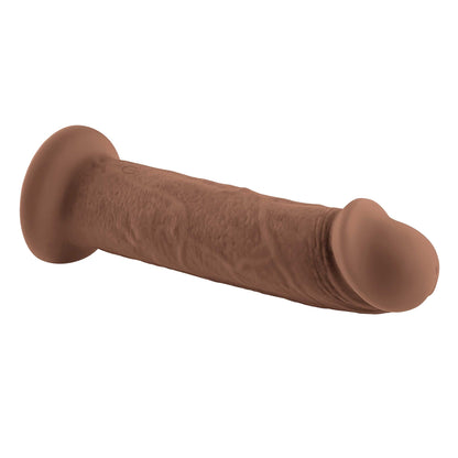 7 Inch Girthy Vibrating Dong - Dark | EN-RD-2741-2