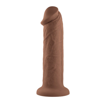 7 Inch Girthy Vibrating Dong - Dark | EN-RD-2741-2