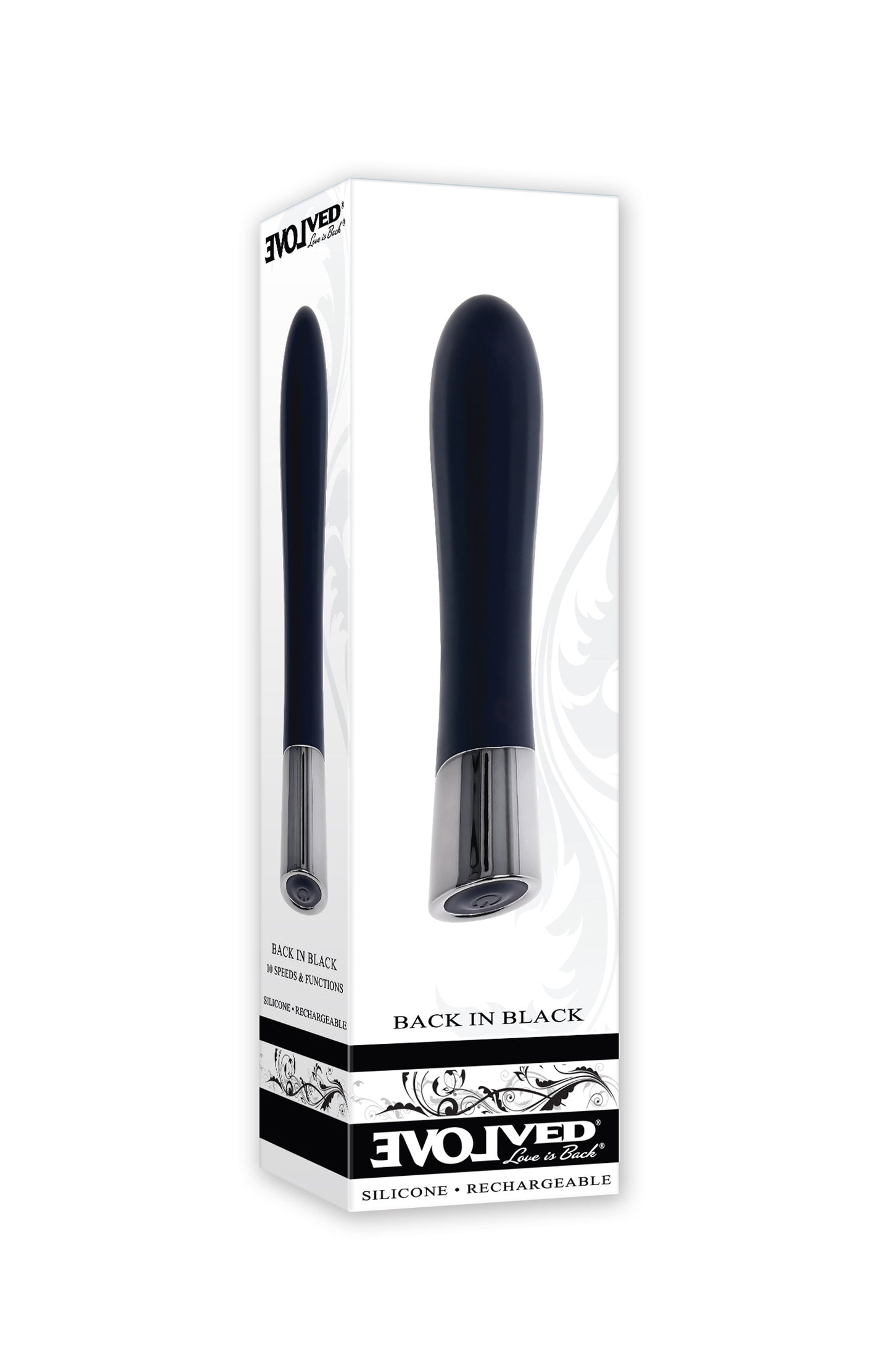 Back in Black Vibrator EN-RS-4974-2 844477024974 from EdgingWarehouse.com where we sell the best male sex toys and fleshlight type strokers for masturbation, edging and gooning and other men's health and sexual wellness items.