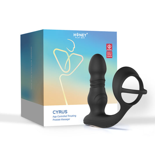 Cyrus - App Control Thrusting Prostate Massager - Black | H-AP-22-950BK