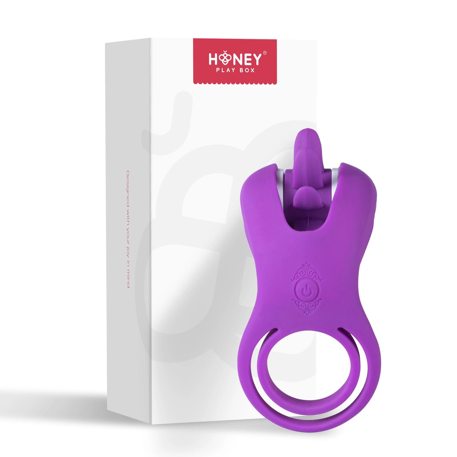Roxy - Tongue Clit Licker and Cock Ring - Purple H-CR-07-928PU 710022363907 from EdgingWarehouse.com where we sell the best male sex toys and fleshlight type strokers for masturbation, edging and gooning and other men's health and sexual wellness items.