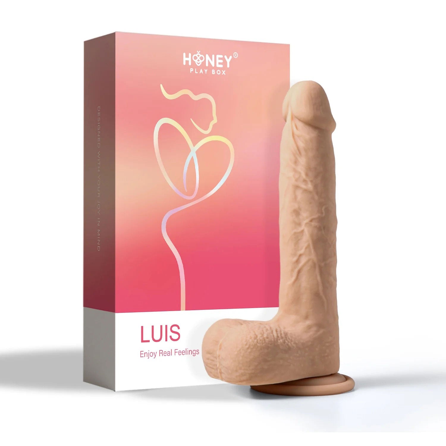Luis-App Controlled 8.5" Real Thrusting Dildo With Clit Licker H-DD-12-915FL-8.5 710022363846 from EdgingWarehouse.com where we sell the best male sex toys and fleshlight type strokers for masturbation, edging and gooning and other men's health and sexual