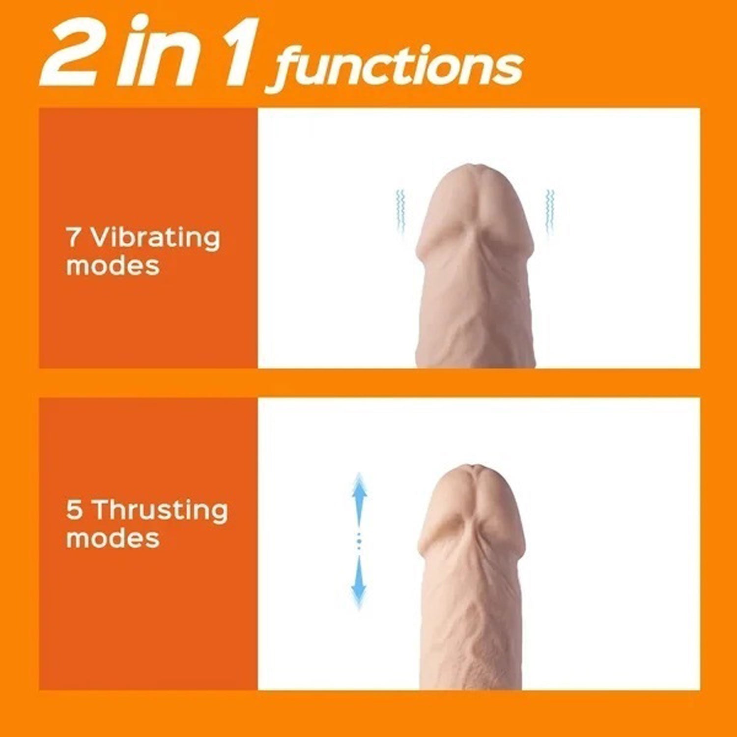 Kenzo-App Controlled 9.5" Big Realistic - Thrusting Dildo H-DD-12-917FL-9.5 710022363891 from EdgingWarehouse.com where we sell the best male sex toys and fleshlight type strokers for masturbation, edging and gooning and other men's health and sexual well