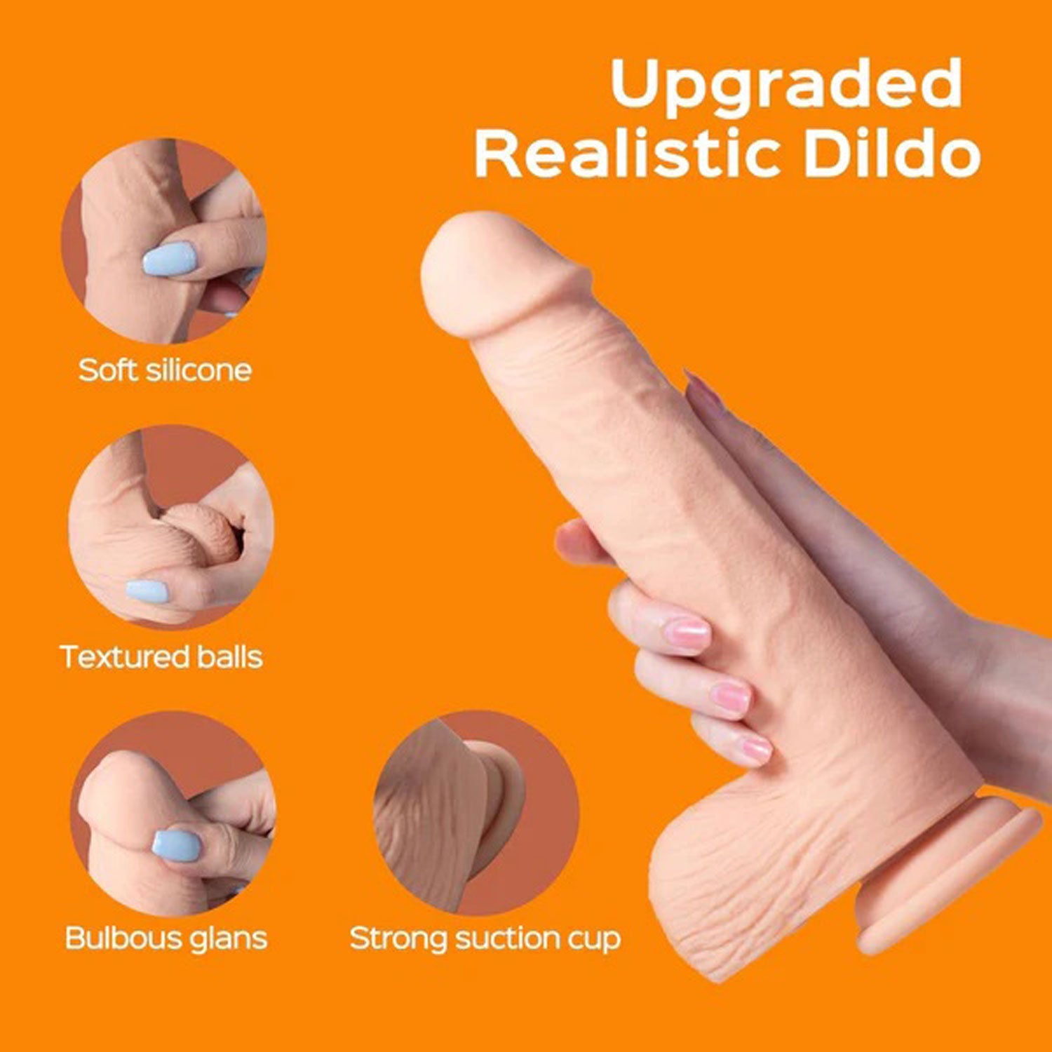 Kenzo-App Controlled 9.5" Big Realistic - Thrusting Dildo H-DD-12-917FL-9.5 710022363891 from EdgingWarehouse.com where we sell the best male sex toys and fleshlight type strokers for masturbation, edging and gooning and other men's health and sexual well
