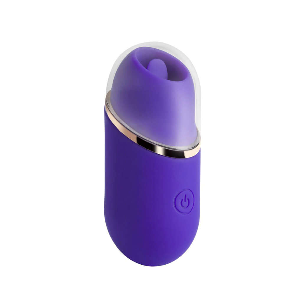 Abby - Mini Clit Licking Vibrator Tongue Sex Toy - Purple | Honey Play Box | H-TE-07-580BP | 794568042144 from EdgingWarehouse.com and EroticWarehouse.com where we sell the best adult sex toys and fleshlight type strokers for masturbation, edging and goon