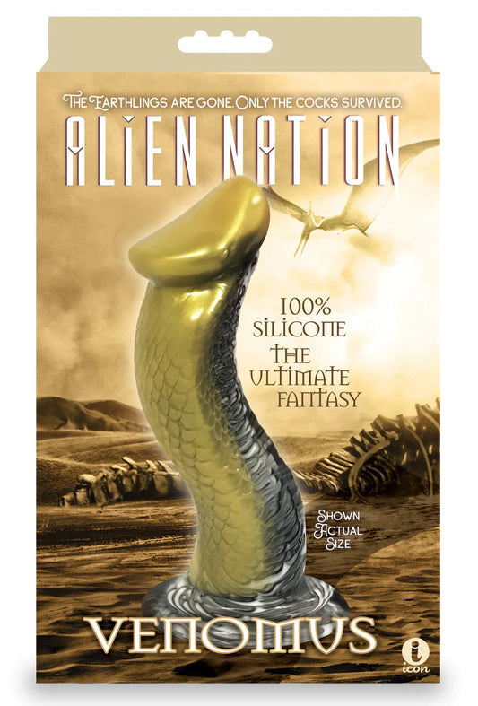 Alien Nation Venomus Silicone Creature Dildo - Gold | IC1351