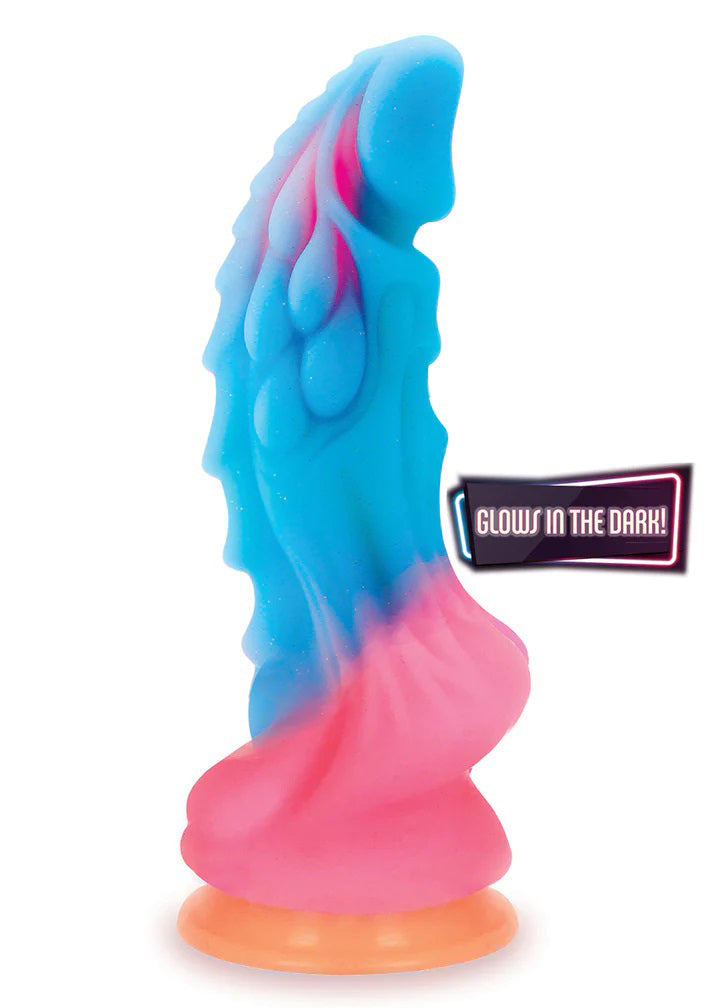 Alien Nation Dragon Silicone Glow in the Dark Creature Dildo - Multicolor | IC1353