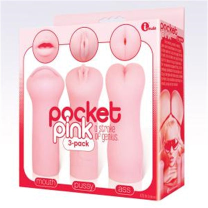 Pocket Pink - 3 Pack Ass, Pussy, Mouth | IC2333-2