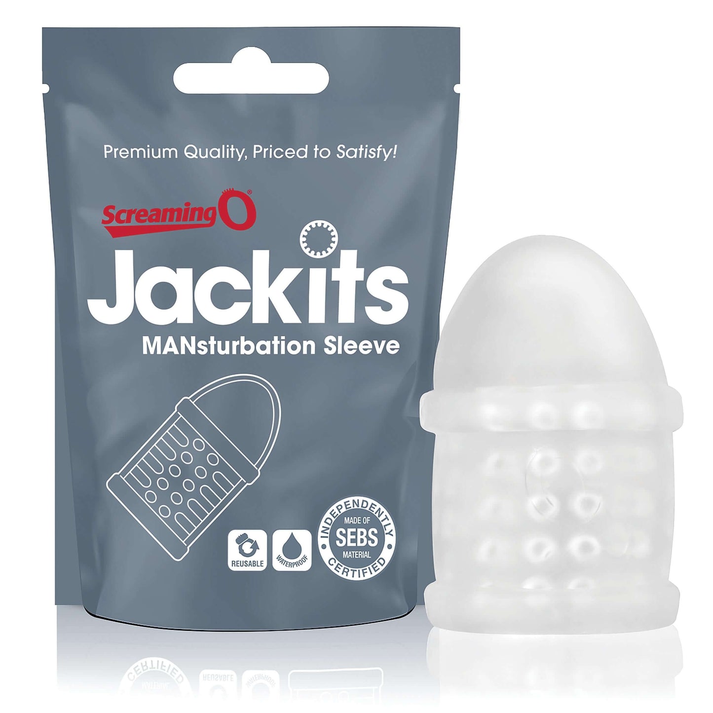 Jackits Mansturbation Sleeve - Each - Clear | JAK-C-110E