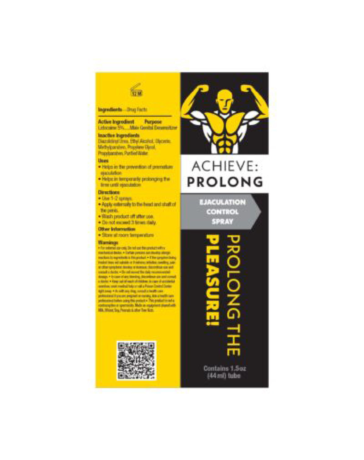 Achieve Prolong - Ejaculation Control Spray 1 Oz | LG-BT1102