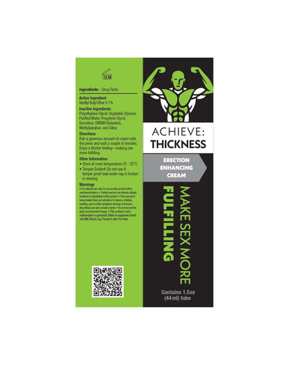 Achieve Thickness - Erection Enhancement Cream 1.5 Oz | LG-BT1103