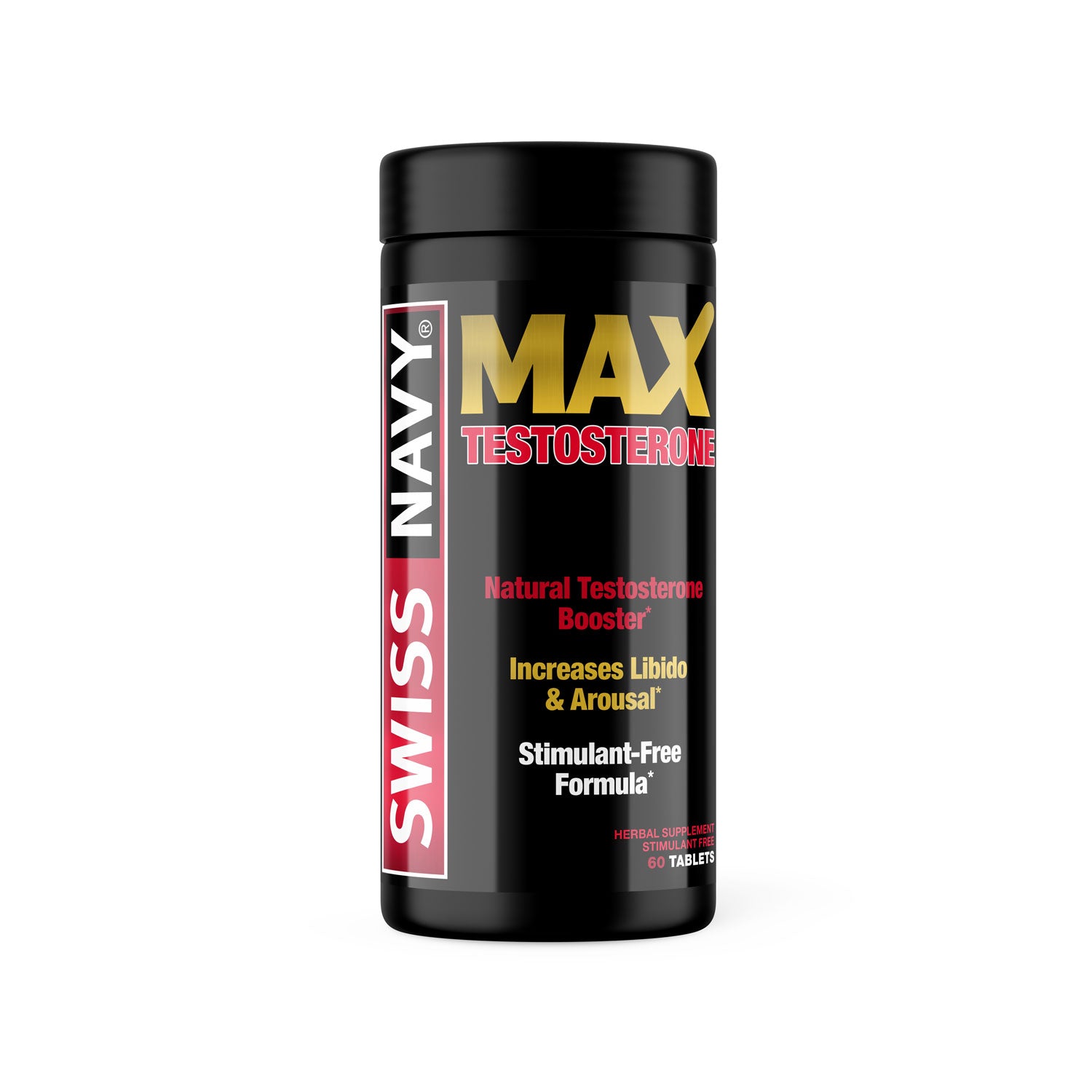 Max Testosterone - 60 Count Bottle by Swiss Navy MD-MT60 699439006907 from EdgingWarehouse.com where we sell the best male sex toys and fleshlight type strokers for masturbation, edging and gooning and other men's health and sexual wellness items.