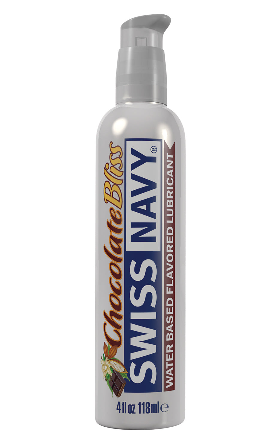 Swiss Navy Flavors Water Based Lubricant - Chocolate Bliss 4 Fl. Oz. | MD-SNFCB4