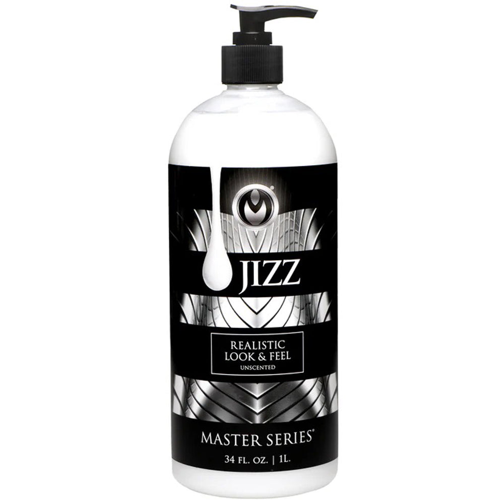 Jizz Unscented Water-Based Lube - 34oz | XR Brands | MS-AH048-34OZ | 848518048813 from EdgingWarehouse.com and EroticWarehouse.com where we sell the best adult sex toys and fleshlight type strokers for masturbation, edging and gooning and other adult heal