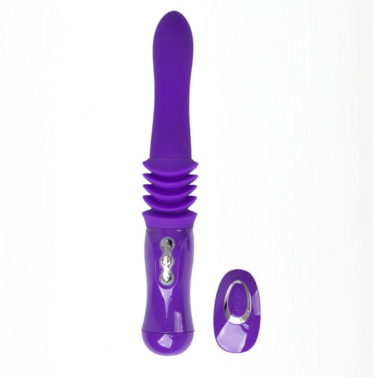 Monroe USB Rechargeable Silicone Thrusting Portable Love Machine - Purple