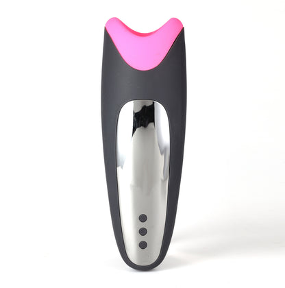 Piper USB Rechargeable Multi Function Masturbator With Suction - Black/pink | MTLM18-F01