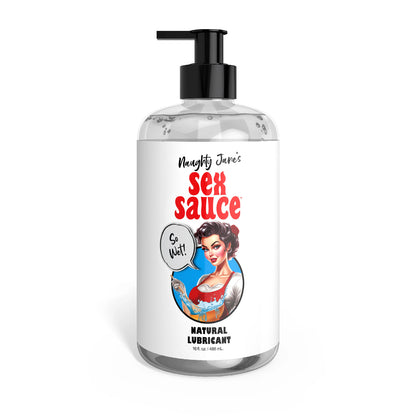 Naughty Jane's Sex Sauce Natural Lubricant 16oz NJ-AH396-16OZ 848518055675 from EdgingWarehouse.com where we sell the best male sex toys and fleshlight type strokers for masturbation, edging and gooning and other men's health and sexual wellness items.
