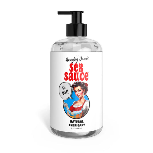 Naughty Jane's Sex Sauce Natural Lubricant 16oz NJ-AH396-16OZ 848518055675 from EdgingWarehouse.com where we sell the best male sex toys and fleshlight type strokers for masturbation, edging and gooning and other men's health and sexual wellness items.
