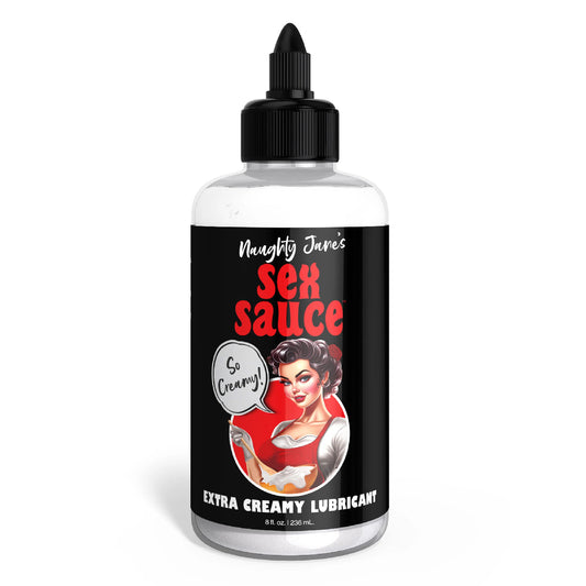 Naughty Jane's Sex Sauce Extra Creamy Lubricant 8 Oz NJ-AH397-8OZ 848518054531 from EdgingWarehouse.com where we sell the best male sex toys and fleshlight type strokers for masturbation, edging and gooning and other men's health and sexual wellness items