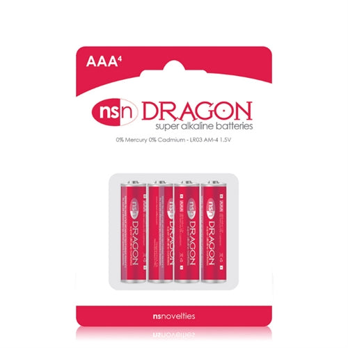 Dragon - Alkaline Batteries - AAA - 4 Pack NSN2010-20 657447090721 from EdgingWarehouse.com where we sell the best male sex toys and fleshlight type strokers for masturbation, edging and gooning and other men's health and sexual wellness items.