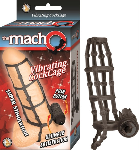 The Macho Vibrating Cock Cage - Black | NW2595-2