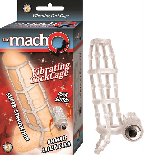 The Macho Vibrating Cock Cage - Clear | NW2595-3