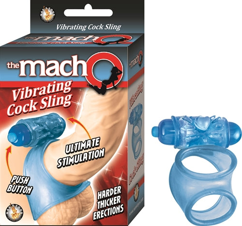 Macho Vibrating Cock Sling - Blue | NW2596-1