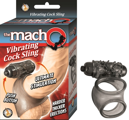 Macho Vibrating Cock Sling - Black | NW2596-2