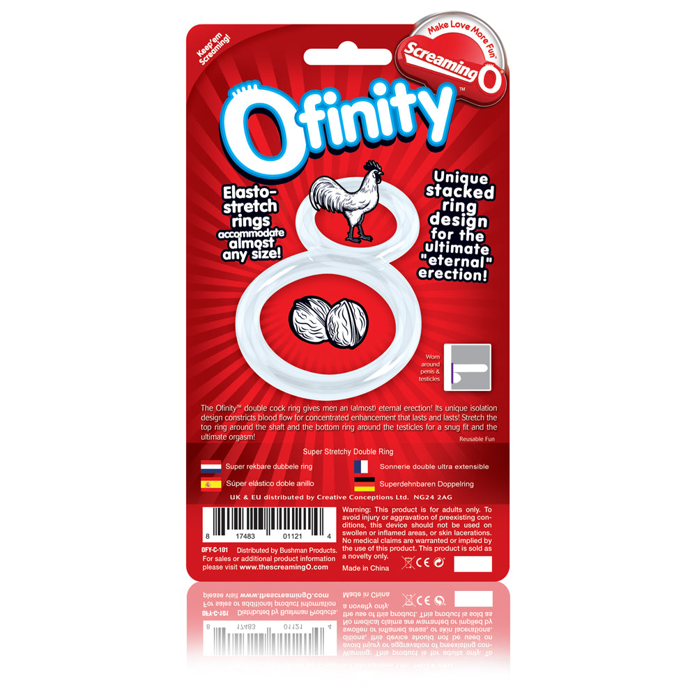 Ofinity Double Ring - Clear | OFY-C-110E