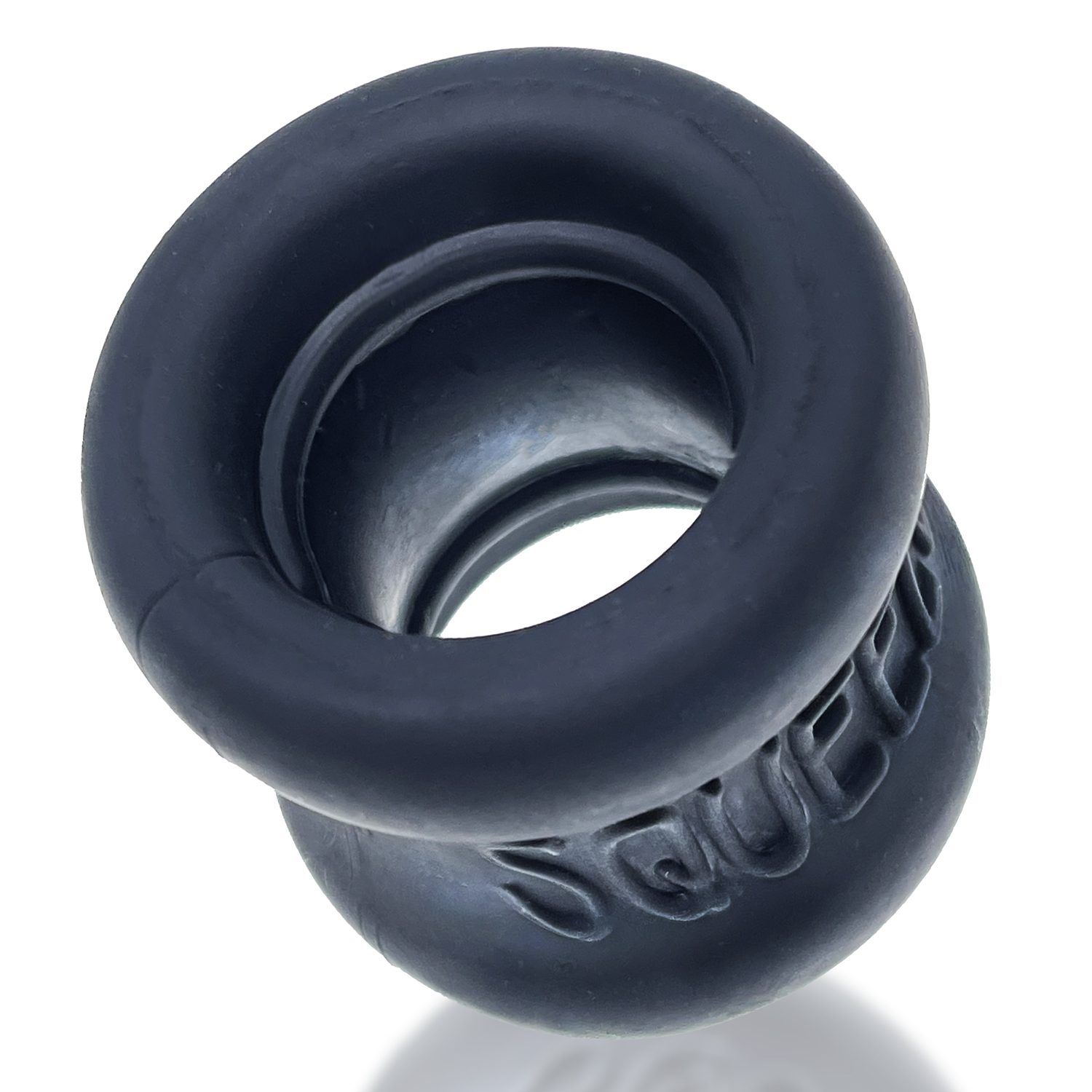 Squeeze Soft - Grip Ballstretcher - Night Black OX-3011-NGT 840215121820 from EdgingWarehouse.com where we sell the best male sex toys and fleshlight type strokers for masturbation, edging and gooning and other men's health and sexual wellness items.