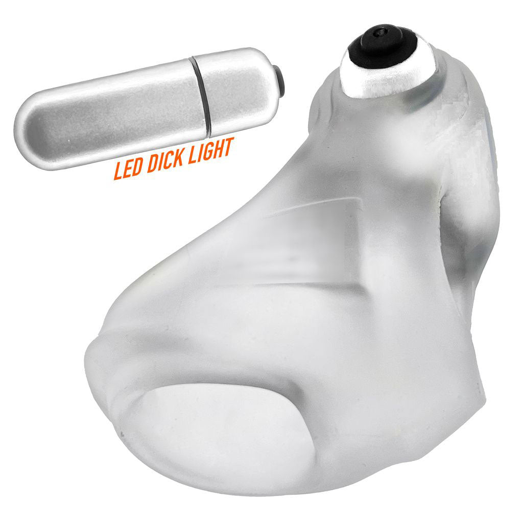 Glowsling Cocksling Led - Clear Ice OX-3094-CLRICE 840215122674 from EdgingWarehouse.com where we sell the best male sex toys and fleshlight type strokers for masturbation, edging and gooning and other men's health and sexual wellness items.