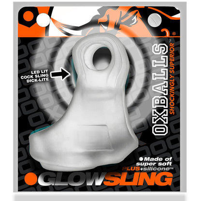 Glowsling Cocksling Led - Clear Ice OX-3094-CLRICE 840215122674 from EdgingWarehouse.com where we sell the best male sex toys and fleshlight type strokers for masturbation, edging and gooning and other men's health and sexual wellness items.