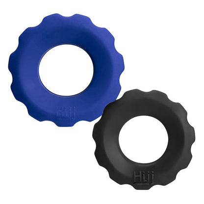 Hunkyjunk Cog 2 - Size C-Ring - Cobalt / Tar OX-HUJ-103-CBLTAR 840215119698 from EdgingWarehouse.com where we sell the best male sex toys and fleshlight type strokers for masturbation, edging and gooning and other men's health and sexual wellness items.