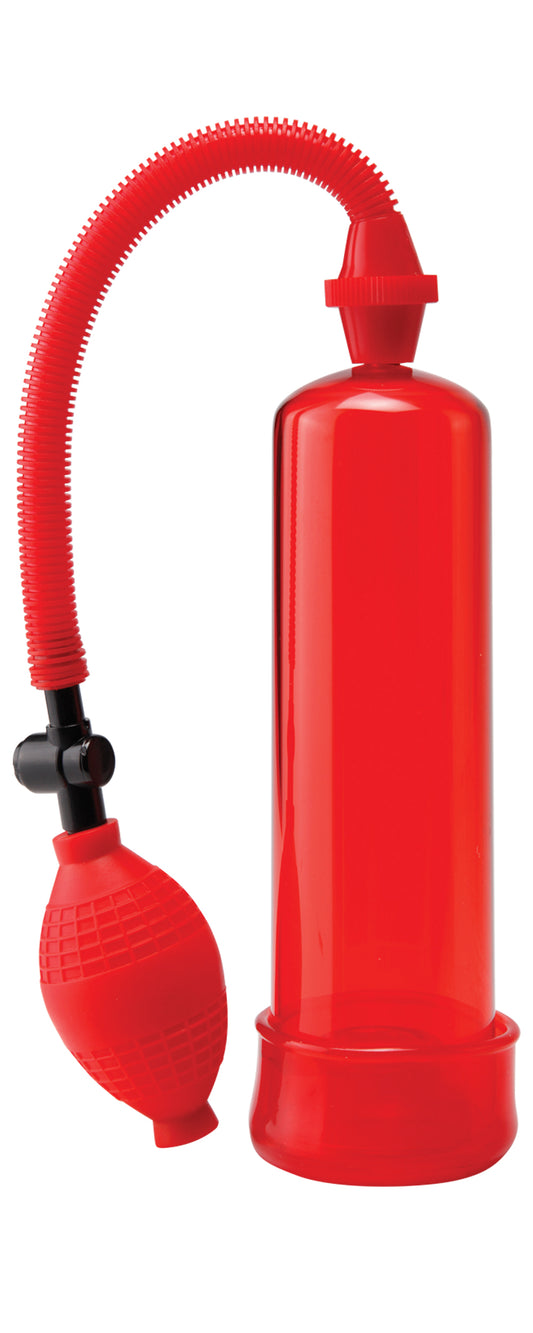 Pump Worx Beginners Power Pump - Red PD3260-15 603912294552 from EdgingWarehouse.com where we sell the best male sex toys and fleshlight type strokers for masturbation, edging and gooning and other men's health and sexual wellness items.
